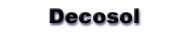 Decosol items are stocked by Geoff